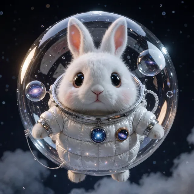23. 太空泡泡宇航兔 (Astronaut Bubble Bunny)