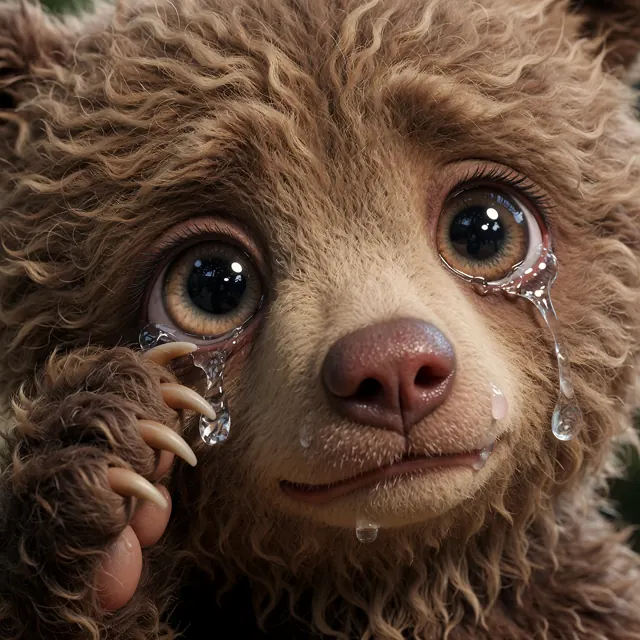 25. 挂泪花吸鼻涕小熊 (Sniffling Teary Bear)